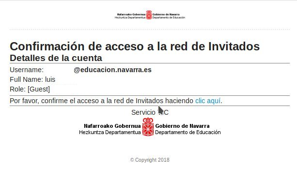 Ticket enviado por correo electrónico con los datos de registro