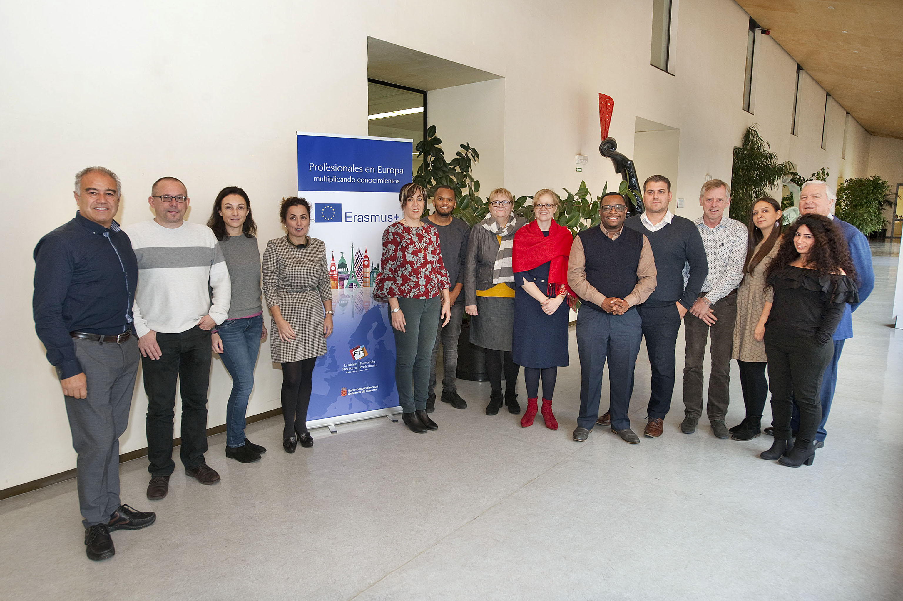 Holanda, Rumanía, Austria y Reino Unido se reúnen con la FP de Navarra en la reunión transnacional del proyecto Junior Job Coach