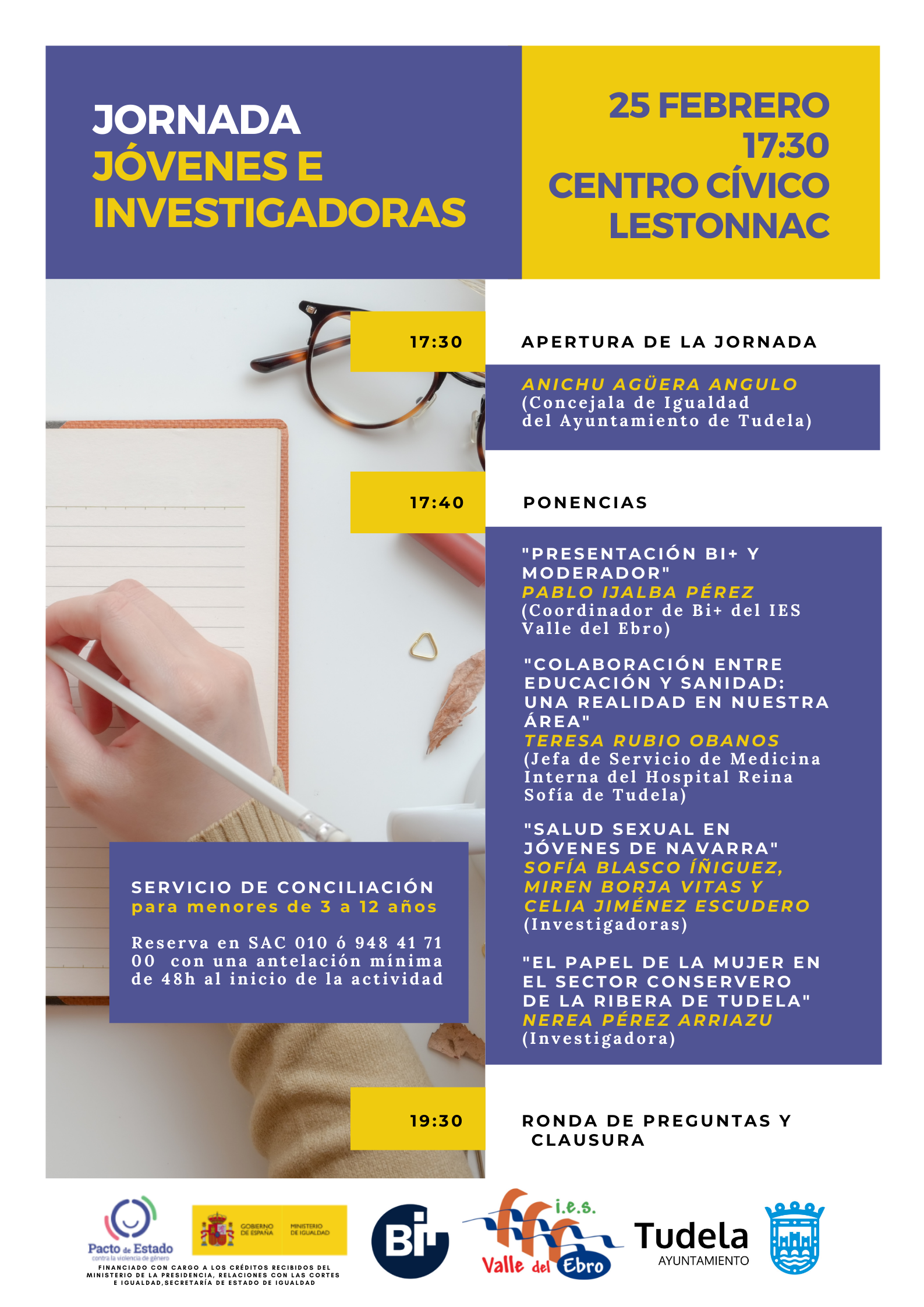 Alumnas del Bi+ del IES Valle del Ebro participan en una jornada sobre jóvenes investigadoras