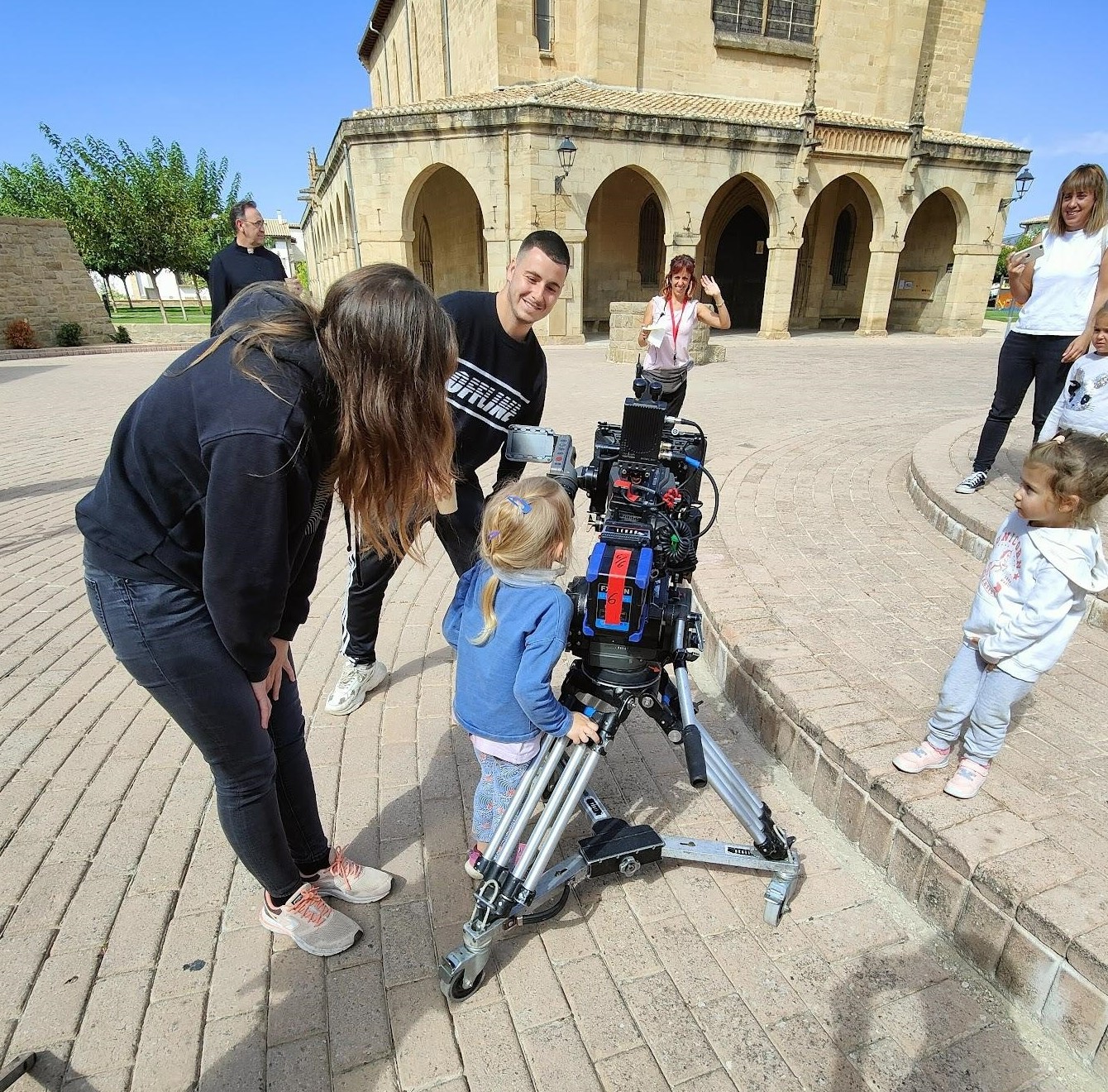 Obanosko landa-eskolak pelikula baten filmazioan parte hartu du