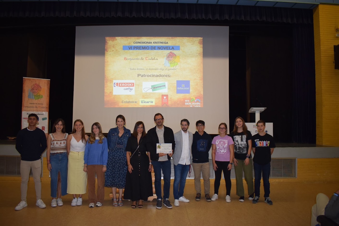 VI Premio de novela Benjamín de Tudela gala de entrega del premio a Isaac Rosa
