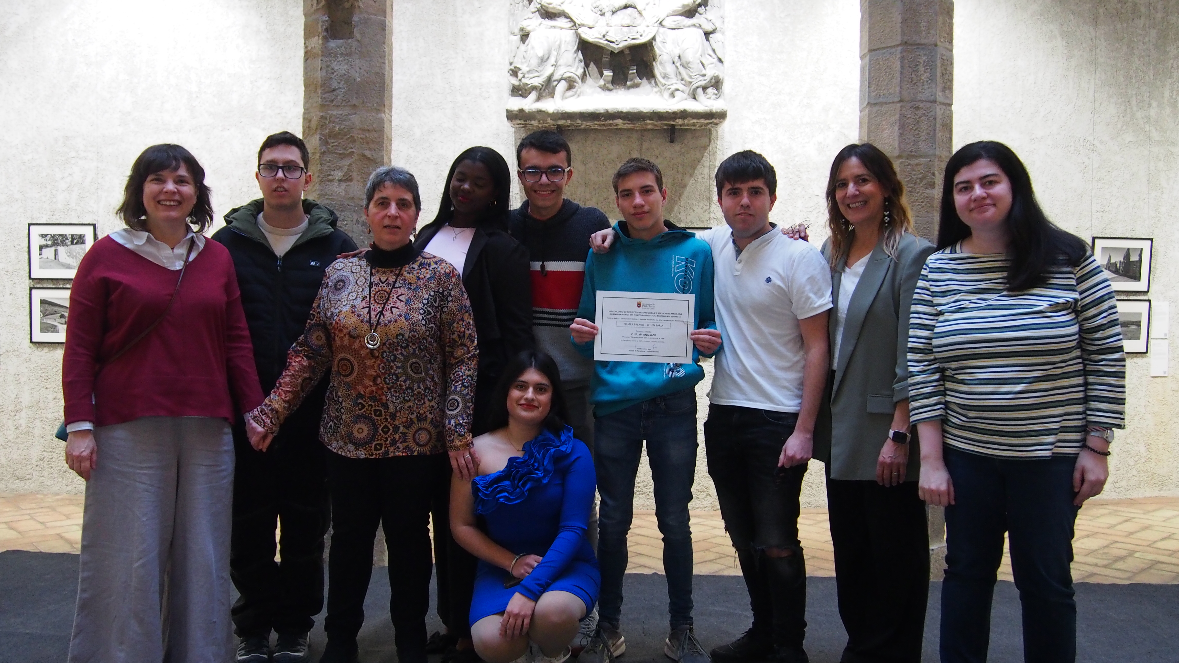 Alumnado de GBE del CIP Mª Ana Sanz gana el primer premio del VIII Concurso de Aprendizaje y Servicio del Ayuntamiento de Pamplona