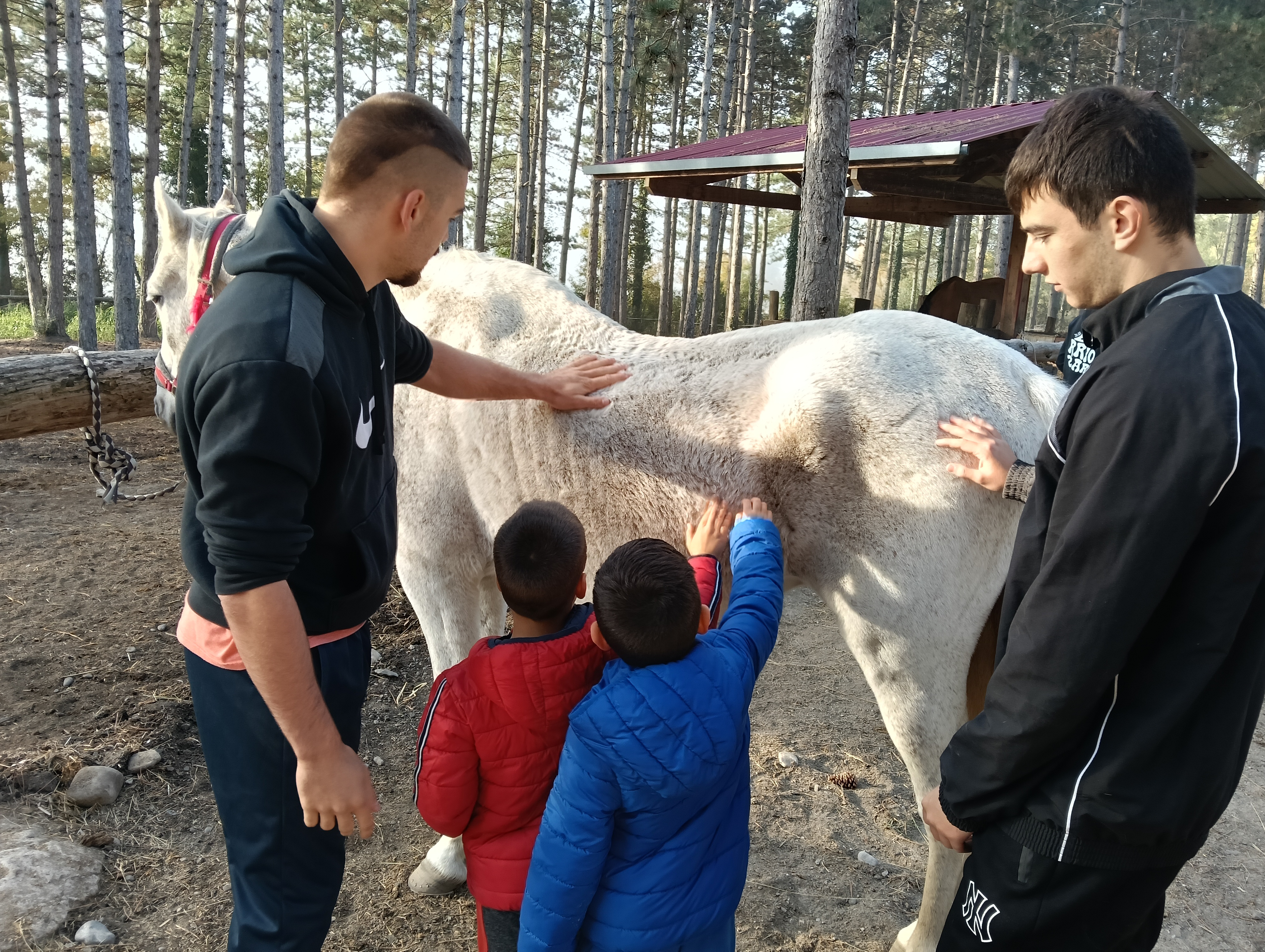 Zangoza inguruko landa eskolek Arbaiungo hipikan pasa zuten goiz bat