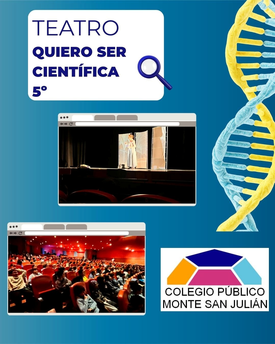 El alumnado de 5º de primaria del CPEIP Monte San Julián de Tudela asiste a la bora 