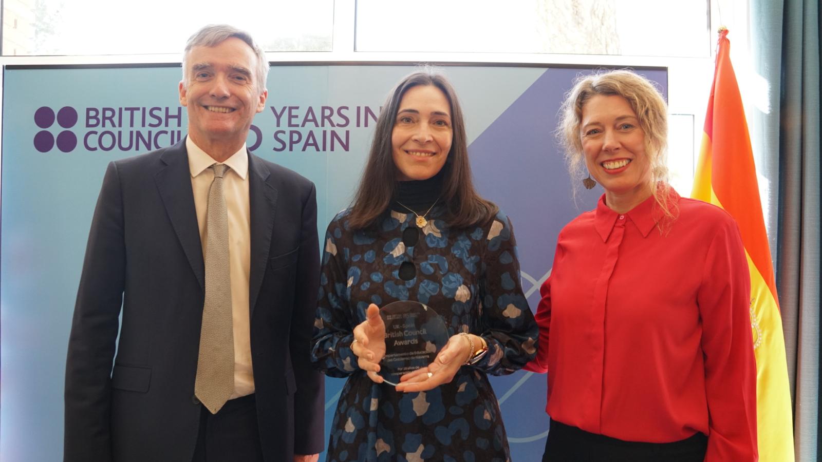 Navarra, galardonada por el British Council por su trabajo en la educación, la cultura y el aprendizaje y evaluación del inglés