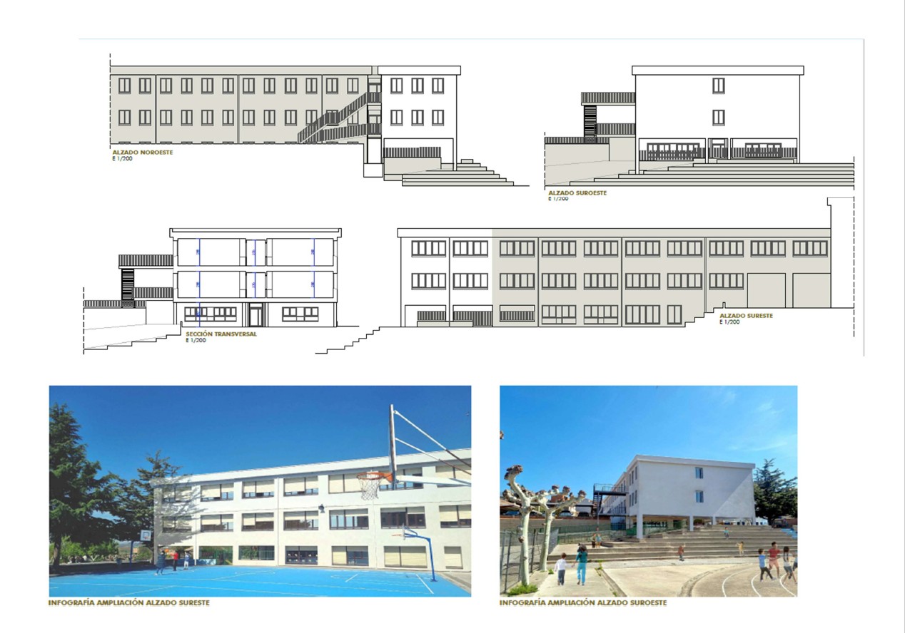 Las obras de ampliación del colegio Ricardo Campano de Viana comenzarán a finales de abril