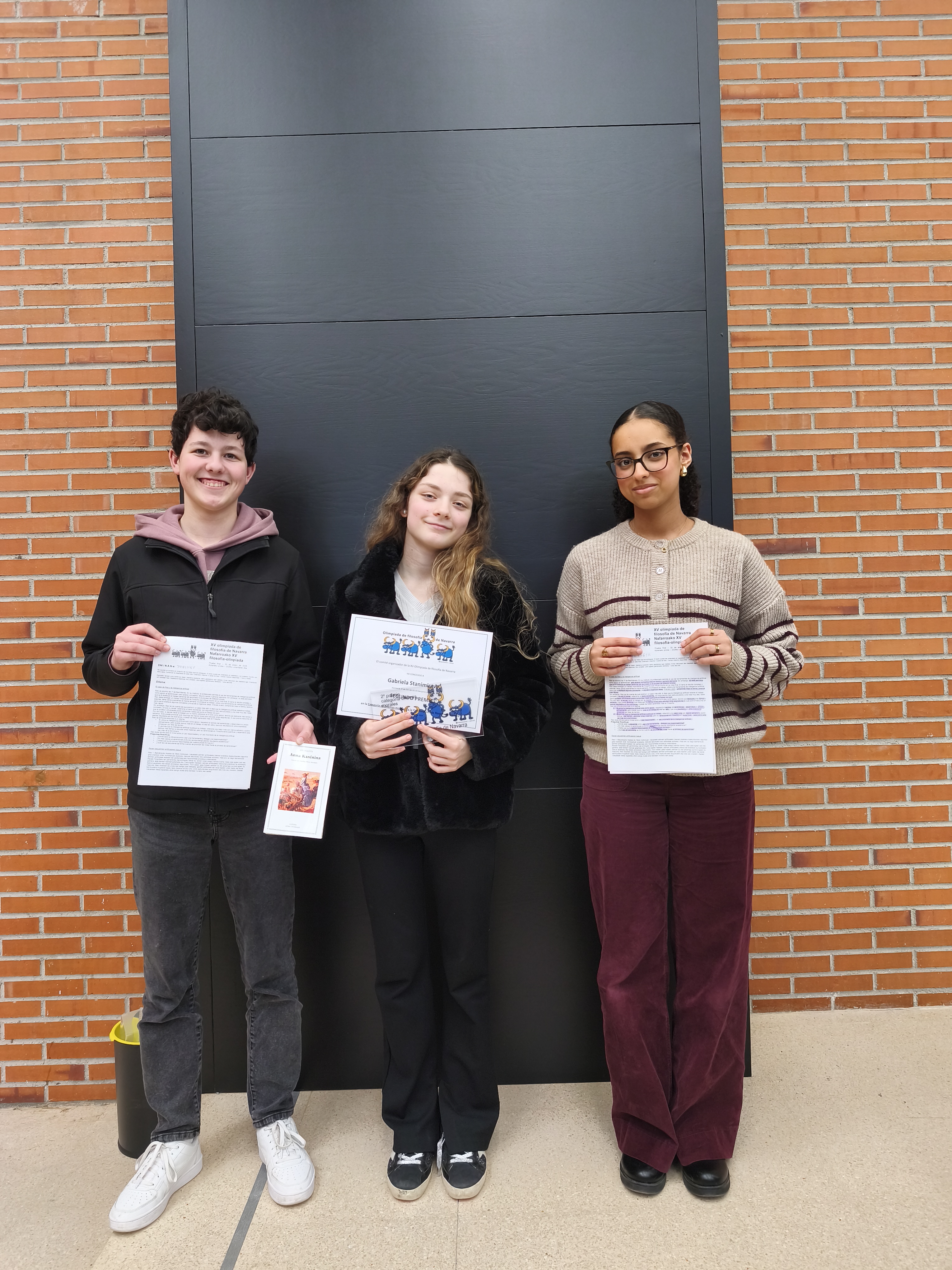 El IES Benjamín de Tudela destaca en la XV Olimpiada de Filosofía de Navarra