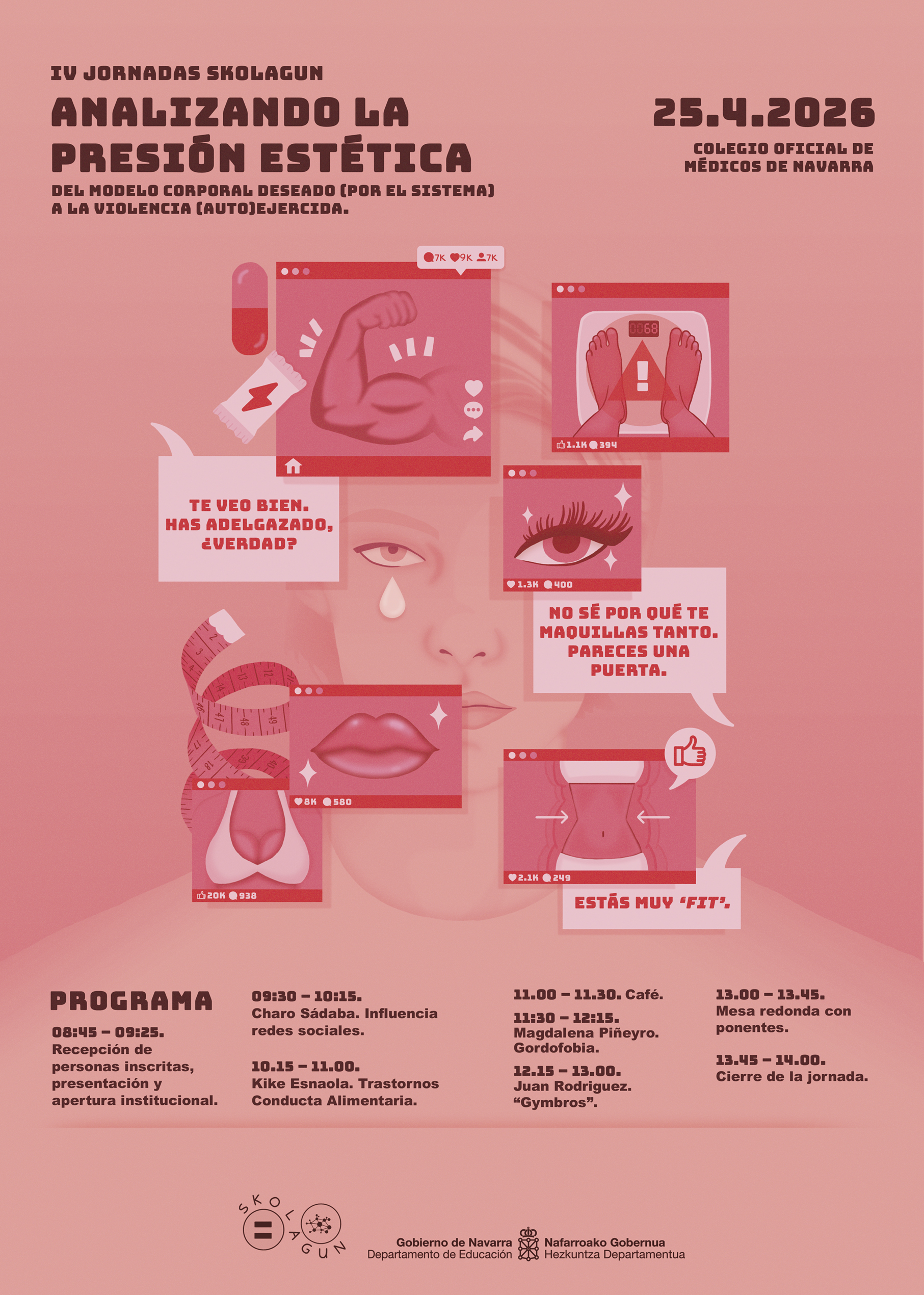 El fenómeno ‘gymbros’, la gordofobia o las mujeres ‘fit’ a examen en una jornada Skolagun sobre la presión estética en la adolescencia