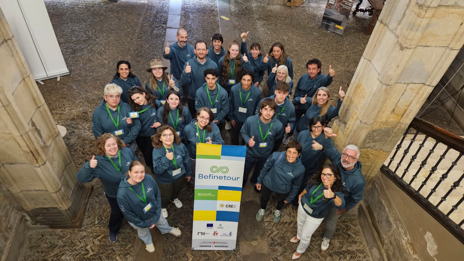 Alumnado y profesorado de FP de Bélgica, España, Italia y Finlandia conoce el sector turístico de Navarra como parte del proyecto Erasmus+ KA220-VET Befinetour.