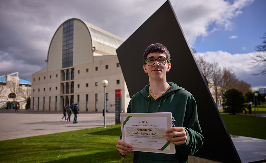 Un alumno del IES Biurdana BHI de Pamplona ha sido el ganador de la fase local de la 17.ª Olimpiada Española de Geología celebrada en la UPNA